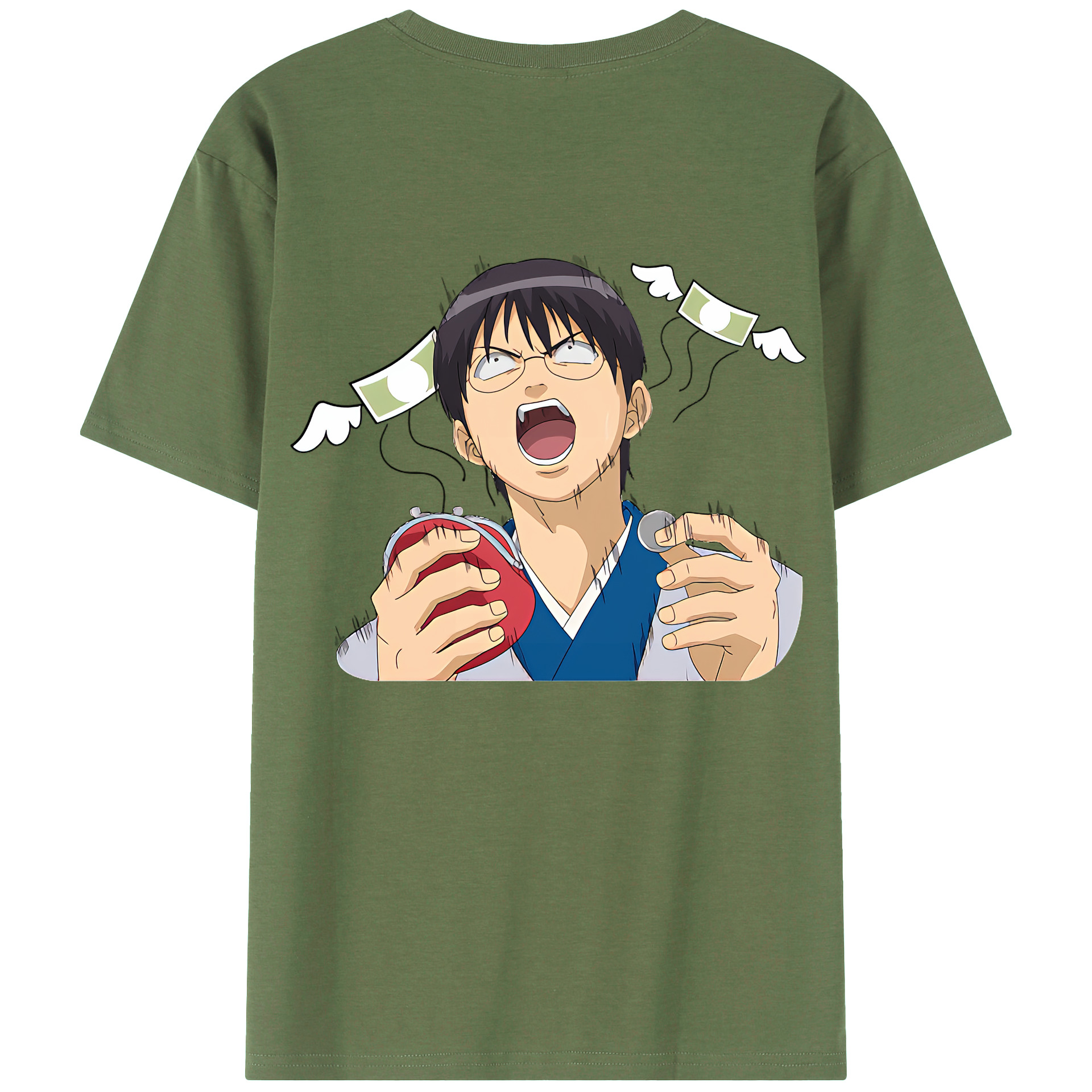 （画像用） ぎんたま 坂田銀時（さかたぎんとき） 神楽 志村新八（しむら しんぱち） GINTAMA Sakata Gintoki Kagura Shimura Shinpachi 綿100％ メンズ半袖Tシャツ（バックプリント） 通気性